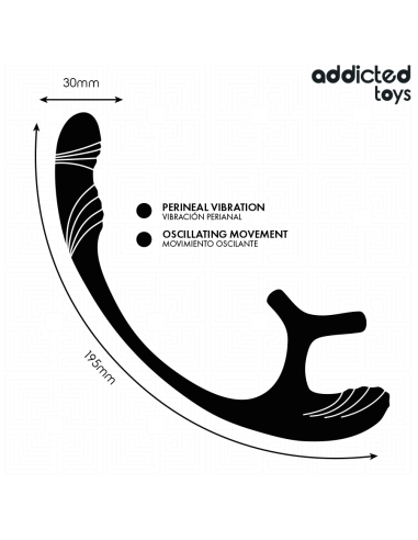 ADDICTED TOYS PLUG ANAL VIBRACIAN Y WAVING 360Aº Y ESTIMULADOR TESTACULOS